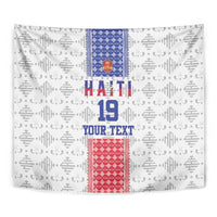 Custom Haiti Football Tapestry National Flag Design - Wonder Print Shop