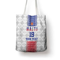 Custom Haiti Football Tote Bag National Flag Design - Wonder Print Shop