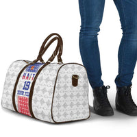 Custom Haiti Football Travel Bag National Flag Design - Wonder Print Shop