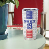 Custom Haiti Football Tumbler Cup National Flag Design - Wonder Print Shop