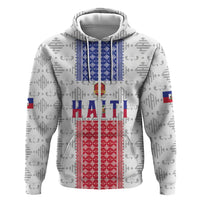 Custom Haiti Football Zip Hoodie National Flag Design - Wonder Print Shop