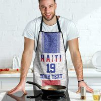 Custom Haiti Football Apron Paisley Flag Pattern Design - Wonder Print Shop