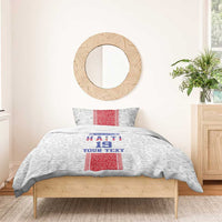 Custom Haiti Football Bedding Set Paisley Flag Pattern Design - Wonder Print Shop