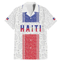 Custom Haiti Football Family Matching Mermaid Dress and Hawaiian Shirt Paisley Flag Pattern Design - Wonder Print Shop