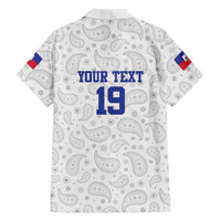 Custom Haiti Football Family Matching Mermaid Dress and Hawaiian Shirt Paisley Flag Pattern Design - Wonder Print Shop