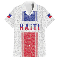 Custom Haiti Football Family Matching Tank Maxi Dress and Hawaiian Shirt Paisley Flag Pattern Design - Wonder Print Shop