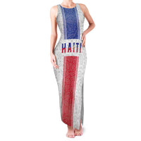 Custom Haiti Football Family Matching Tank Maxi Dress and Hawaiian Shirt Paisley Flag Pattern Design - Wonder Print Shop