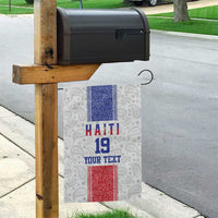 Custom Haiti Football Garden Flag Paisley Flag Pattern Design - Wonder Print Shop