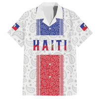 Custom Haiti Football Hawaiian Shirt Paisley Flag Pattern Design - Wonder Print Shop