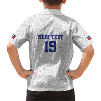 Custom Haiti Football Hawaiian Shirt Paisley Flag Pattern Design - Wonder Print Shop