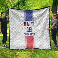 Custom Haiti Football Quilt Paisley Flag Pattern Design - Wonder Print Shop