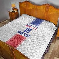 Custom Haiti Football Quilt Paisley Flag Pattern Design - Wonder Print Shop