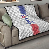 Custom Haiti Football Quilt Paisley Flag Pattern Design - Wonder Print Shop