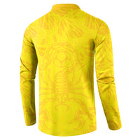 Colombia Rene Higuita Scorpion Kick Button Sweatshirt Home Retro 1995 Goalkeeper Legend - Wonder Print Shop