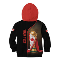 Personalized Canada Football 2026 Kid Hoodie Trophy Flag Pride Art