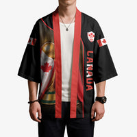 Personalized Canada Football 2026 Kimono Trophy Flag Pride Art