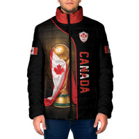 Personalized Canada Football 2026 Padded Jacket Trophy Flag Pride Art
