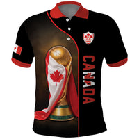 Personalized Canada Football 2026 Polo Shirt Trophy Flag Pride Art