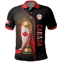 Personalized Canada Football 2026 Polo Shirt Trophy Flag Pride Art