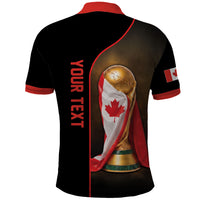 Personalized Canada Football 2026 Polo Shirt Trophy Flag Pride Art