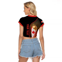 Personalized Canada Football 2026 Raglan Cropped T Shirt Trophy Flag Pride Art