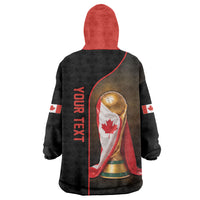 Personalized Canada Football 2026 Wearable Blanket Hoodie Trophy Flag Pride Art