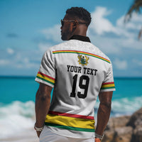 Custom World Football 2026 Ghana Hawaiian Shirt Black Star Adinkra Heritage White Version LT19