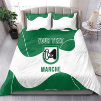 Personalized Italy Marche Bedding Set Flag Style - Wonder Print Shop