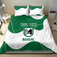 Personalized Italy Marche Bedding Set Flag Style - Wonder Print Shop