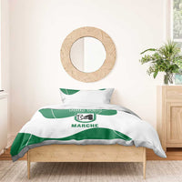 Personalized Italy Marche Bedding Set Flag Style - Wonder Print Shop