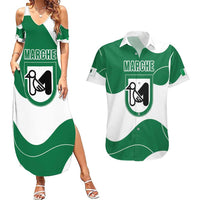Personalized Italy Marche Couples Matching Summer Maxi Dress and Hawaiian Shirt Flag Style LT19