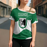 Personalized Italy Marche Cross Shoulder Shirt Flag Style LT19