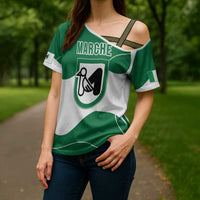 Personalized Italy Marche Cross Shoulder Shirt Flag Style LT19