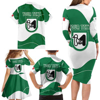 Personalized Italy Marche Family Matching Long Sleeve Bodycon Dress and Hawaiian Shirt Flag Style LT19