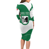 Personalized Italy Marche Family Matching Long Sleeve Bodycon Dress and Hawaiian Shirt Flag Style LT19