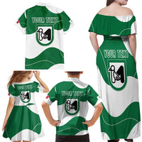 Personalized Italy Marche Family Matching Off Shoulder Maxi Dress and Hawaiian Shirt Flag Style LT19