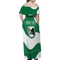 Personalized Italy Marche Family Matching Off Shoulder Maxi Dress and Hawaiian Shirt Flag Style LT19