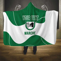 Personalized Italy Marche Hooded Blanket Flag Style - Wonder Print Shop