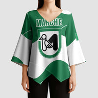 Personalized Italy Marche Kimono Sleeve Blouse Flag Style LT19
