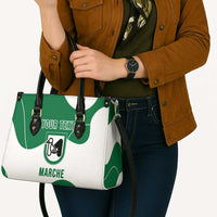 Personalized Italy Marche Leather Bag Flag Style - Wonder Print Shop