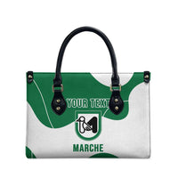 Personalized Italy Marche Leather Bag Flag Style - Wonder Print Shop