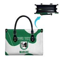Personalized Italy Marche Leather Bag Flag Style - Wonder Print Shop