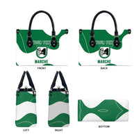 Personalized Italy Marche Leather Bag Flag Style - Wonder Print Shop