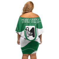 Personalized Italy Marche Off Shoulder Short Dress Flag Style LT19
