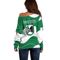 Personalized Italy Marche Off Shoulder Sweater Flag Style LT19