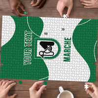 Personalized Italy Marche Puzzle Flag Style - Wonder Print Shop