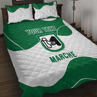 Personalized Italy Marche Quilt Bed Set Flag Style - Wonder Print Shop