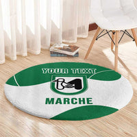 Personalized Italy Marche Round Carpet Flag Style - Wonder Print Shop