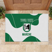 Personalized Italy Marche Rubber Doormat Flag Style - Wonder Print Shop