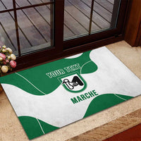 Personalized Italy Marche Rubber Doormat Flag Style - Wonder Print Shop